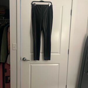 Express Black Faux Leather Pants